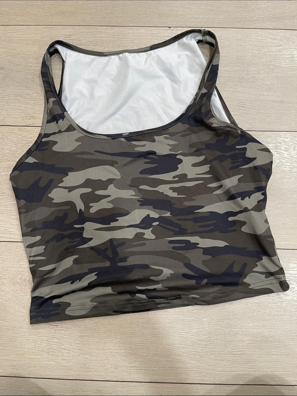 Camo Scoop Neck Women’s Tank Top